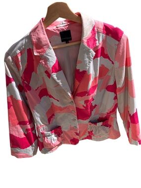 Mark Adam NY Pink Camo Jacket Size 44 (US Large) 💗 Statement Blazer